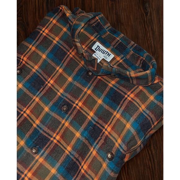 Duluth Trading Free Swingin Flannel Shirt Men’s 2XLT Relaxed Fit Plaid - Picture 1 of 7